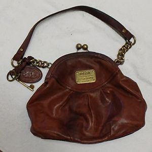 Fossil leather handbag